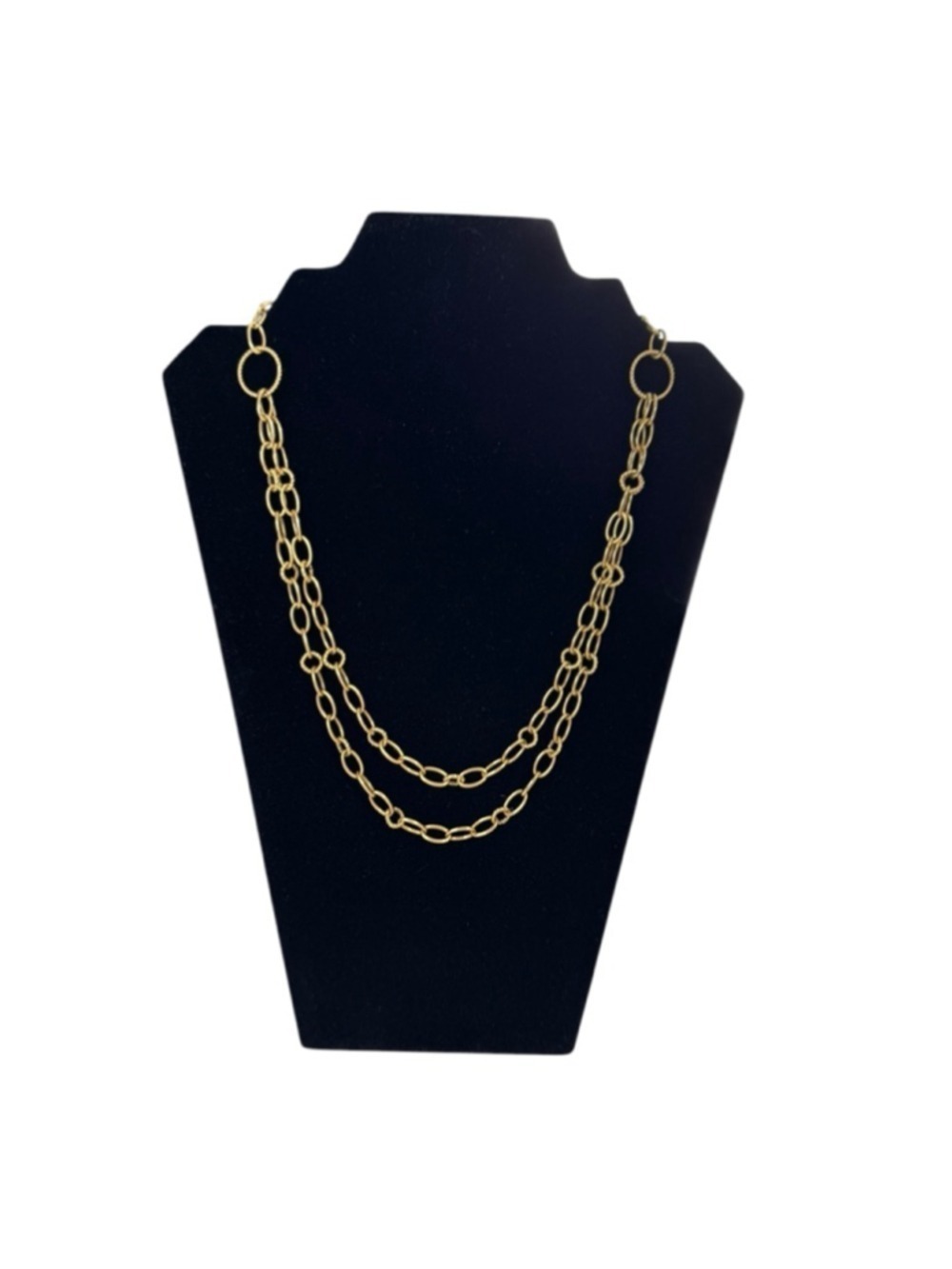 Women's Unbranded Gold Tone Double Layer Chain Necklace One Size